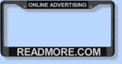 Personalized Custom License Plate Brackets...See sample designs.